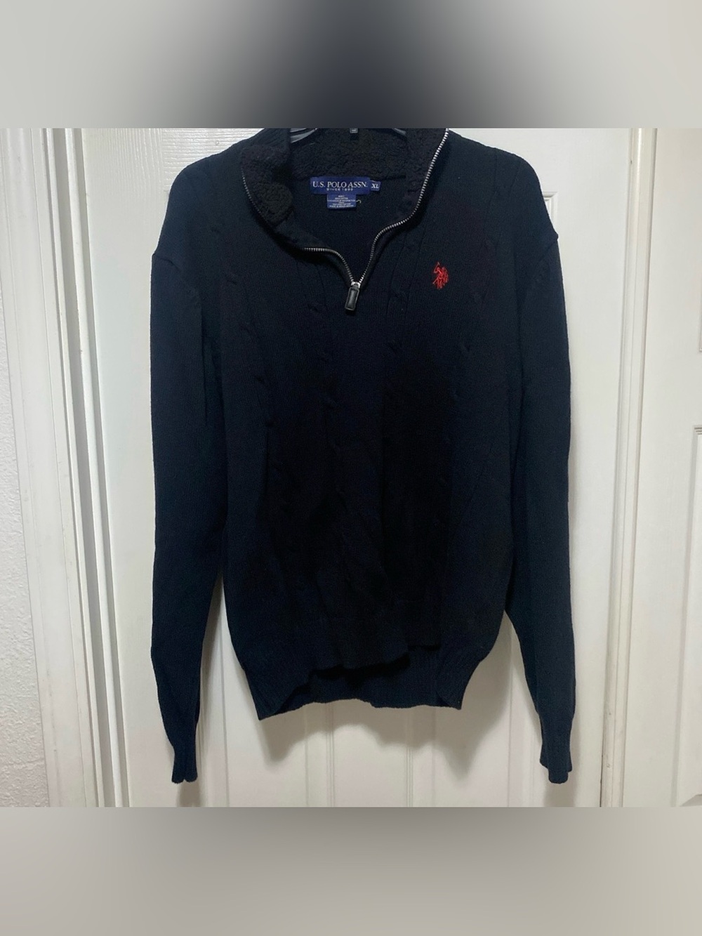 U.S. Polo Assn. men’s quarter zip sweater